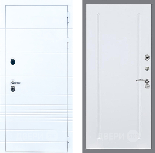 Входная металлическая Дверь Стоп ТРЕНДО ФЛ-68 Силк Сноу в Лосино-Петровский