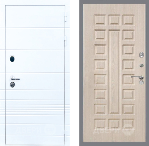 Входная металлическая Дверь Стоп ТРЕНДО ФЛ-183 Беленый дуб в Лосино-Петровский