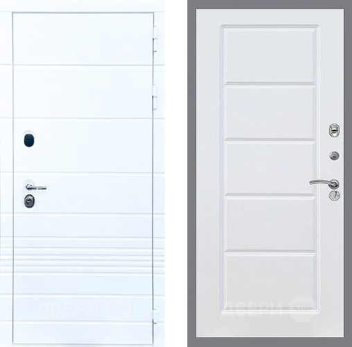 Входная металлическая Дверь Стоп ТРЕНДО ФЛ-39 Силк Сноу в Лосино-Петровский