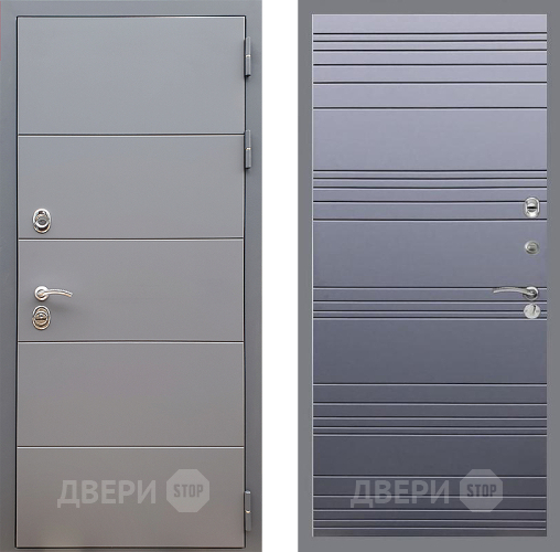 Входная металлическая Дверь Стоп АРТ ГРАФИТ Лайн Силк титан в Лосино-Петровский