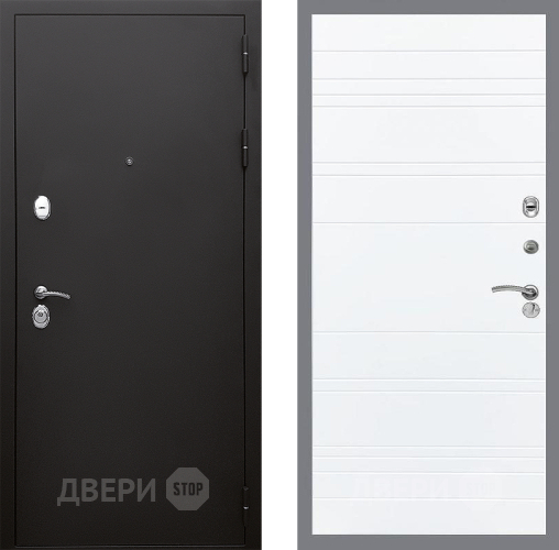 Входная металлическая Дверь Стоп КЛАССИК Шагрень Лайн Силк Сноу в Лосино-Петровский