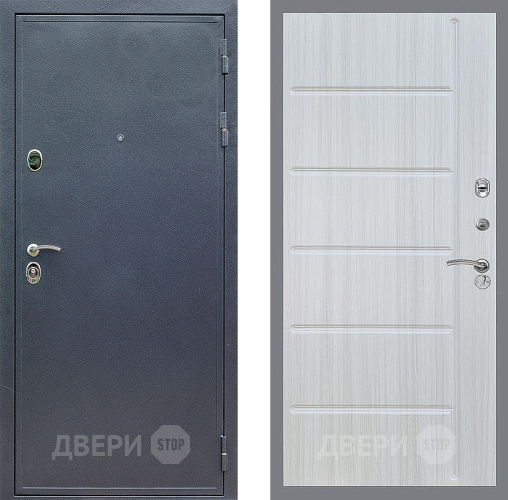 Входная металлическая Дверь Стоп СИЛЬВЕР ФЛ-102 Сандал белый в Лосино-Петровский