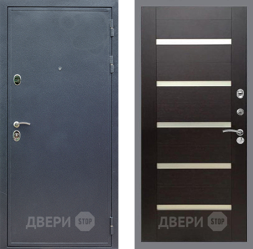 Входная металлическая Дверь Стоп СИЛЬВЕР СБ-14 венге поперечный в Лосино-Петровский