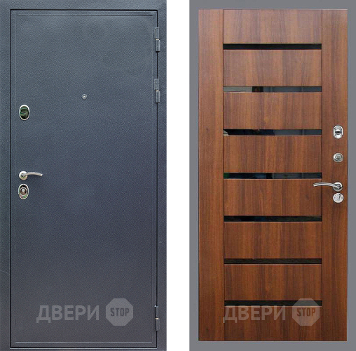 Входная металлическая Дверь Стоп СИЛЬВЕР СБ-14 Орех бренди в Лосино-Петровский