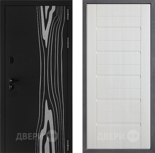 Входная металлическая Дверь Дверной континент ДК-12 ФЛ-70 Лиственница белая в Лосино-Петровский