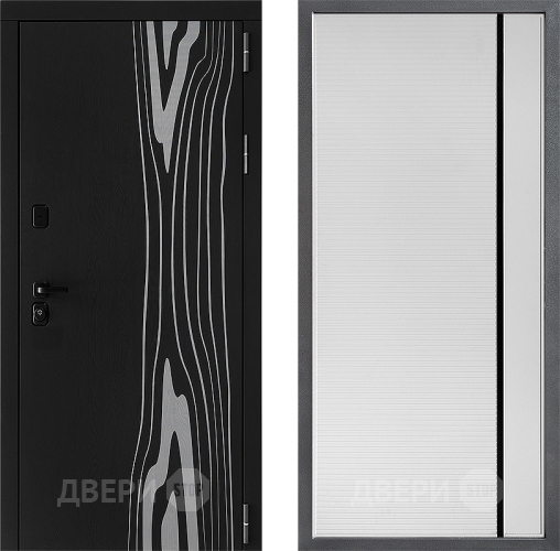 Дверь Дверной континент ДК-12 ФЛ-757 Черное Стекло Софт милк в Лосино-Петровский