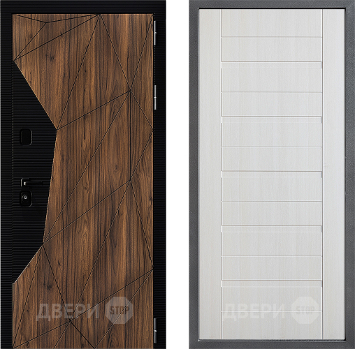 Входная металлическая Дверь Дверной континент ДК-11 ФЛ-70 Лиственница белая в Лосино-Петровский