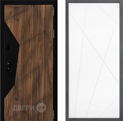 Входная металлическая Дверь Дверной континент ДК-11 ФЛ-655 Белый софт в Лосино-Петровский