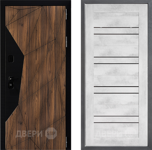 Входная металлическая Дверь Дверной континент ДК-11 ФЛ-49 Бетон снежный в Лосино-Петровский