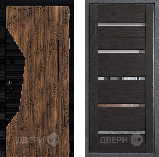 Входная металлическая Дверь Дверной континент ДК-11 ФЛ-47 Венге в Лосино-Петровский