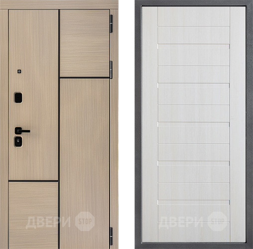 Входная металлическая Дверь Дверной континент ДК-14 ФЛ-70 Лиственница белая в Лосино-Петровский