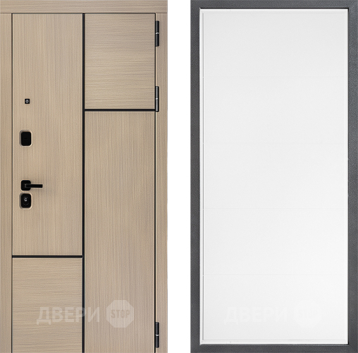 Входная металлическая Дверь Дверной континент ДК-14 ФЛ-649 Белый софт в Лосино-Петровский