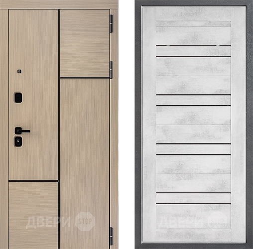 Входная металлическая Дверь Дверной континент ДК-14 ФЛ-49 Бетон снежный в Лосино-Петровский