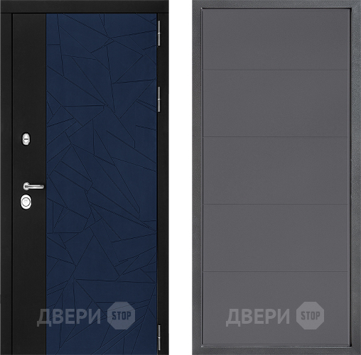 Входная металлическая Дверь Дверной континент ДК-9 ФЛ-649 Графит софт в Лосино-Петровский