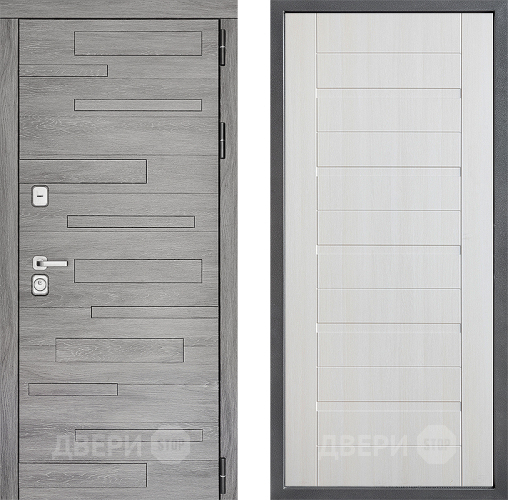 Входная металлическая Дверь Дверной континент ДК-10 ФЛ-70 Лиственница белая в Лосино-Петровский