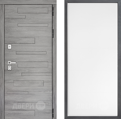 Входная металлическая Дверь Дверной континент ДК-10 ФЛ-649 Белый софт в Лосино-Петровский