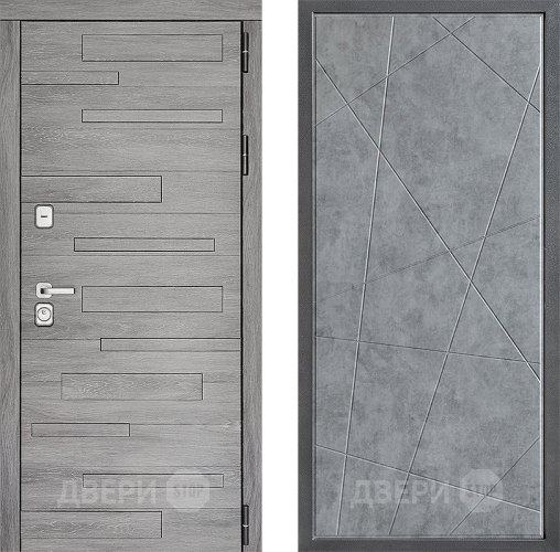 Дверь Дверной континент ДК-10 ФЛ-655 Бетон серый в Лосино-Петровский