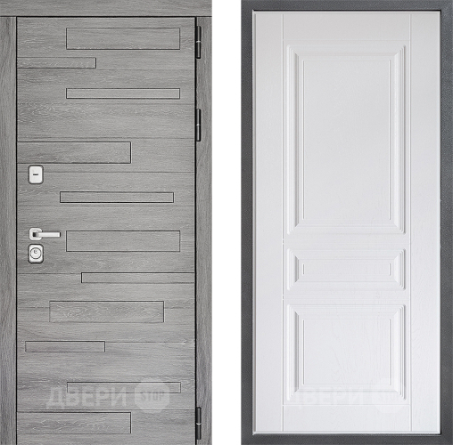 Дверь Дверной континент ДК-10 ФЛ-243 Альберо Браш серебро в Лосино-Петровский