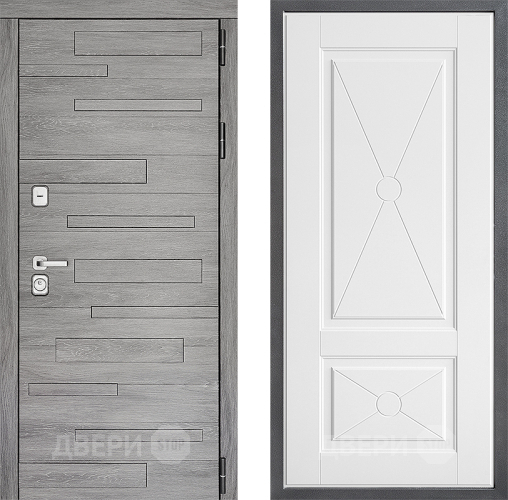 Входная металлическая Дверь Дверной континент ДК-10 ФЛ-617 Софт милк в Лосино-Петровский