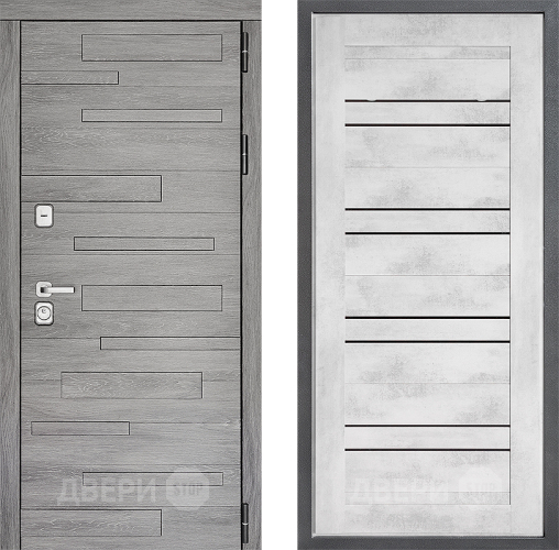 Входная металлическая Дверь Дверной континент ДК-10 ФЛ-49 Бетон снежный в Лосино-Петровский