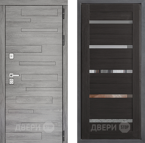 Входная металлическая Дверь Дверной континент ДК-10 ФЛ-47 Венге в Лосино-Петровский