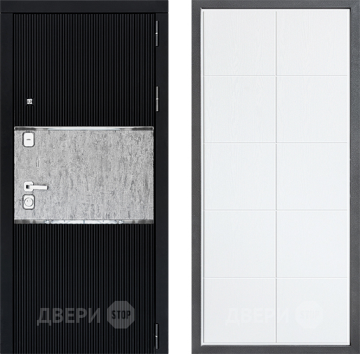 Входная металлическая Дверь Дверной континент ДК-13 ФЛ-Кватро Белое дерево в Лосино-Петровский