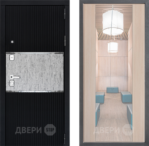 Дверь Дверной континент ДК-13 ФЛЗ-1 Зеркало Капучино в Лосино-Петровский