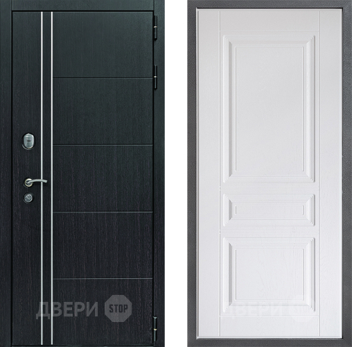 Входная металлическая Дверь Дверной континент Теплолюкс Дизайн ФЛ-243 Альберо Браш серебро в Лосино-Петровский