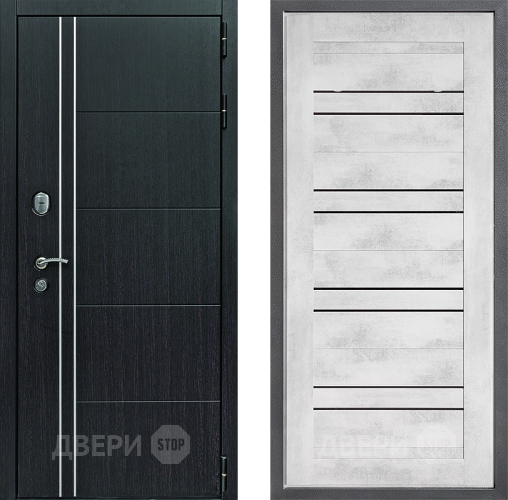 Входная металлическая Дверь Дверной континент Теплолюкс Дизайн ФЛ-49 Бетон снежный в Лосино-Петровский