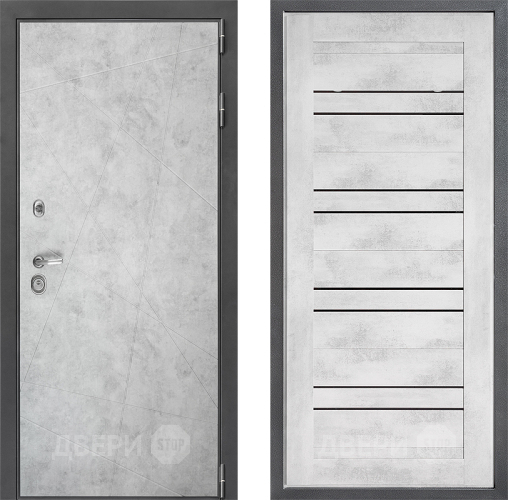 Дверь Дверной континент ДК-3/743 ФЛ-49 Бетон снежный в Лосино-Петровский