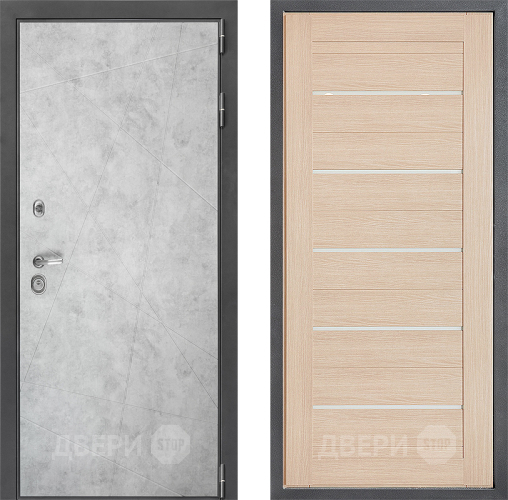 Входная металлическая Дверь Дверной континент ДК-3/743 ФЛ-46 Капучино в Лосино-Петровский