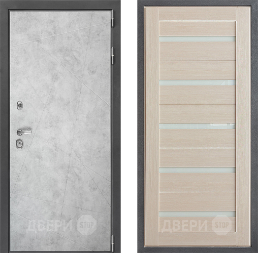 Входная металлическая Дверь Дверной континент ДК-3/743 ФЛ-47 Лиственница белая в Лосино-Петровский
