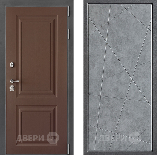 Дверь Дверной континент ДК-3/729 ФЛ-655 Бетон серый в Лосино-Петровский