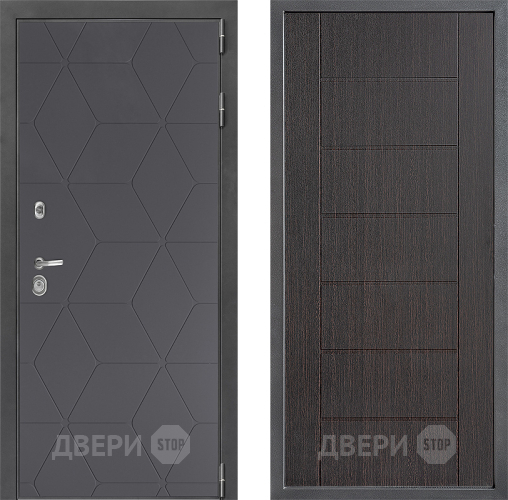 Входная металлическая Дверь Дверной континент ДК-3/744 ФЛ-Лайн Венге в Лосино-Петровский