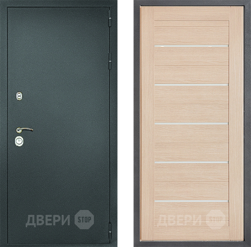 Дверь Дверной континент Рубикон Серебро Дизайн ФЛ-46 Капучино в Лосино-Петровский