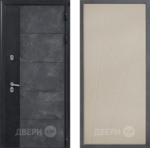 Входная металлическая Дверь Дверной континент ДК-15 Бетон ТЕРМО ФЛ-655 Капучино в Лосино-Петровский