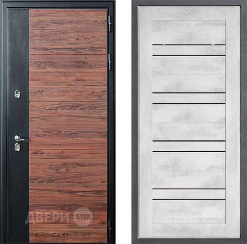 Дверь Дверной континент ДК-15 Красное Дерево ТЕРМО ФЛ-49 Бетон снежный в Лосино-Петровский