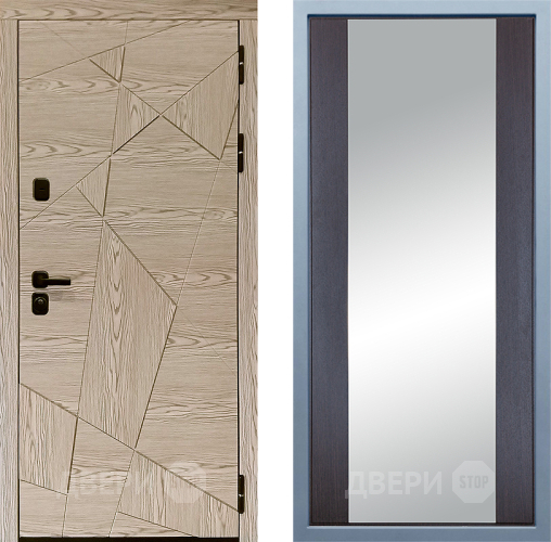 Входная металлическая Дверь Дива МД-97/1 Д-15 Зеркало Венге в Лосино-Петровский
