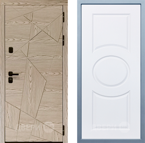 Входная металлическая Дверь Дива МД-97/1 Д-8 Белый в Лосино-Петровский