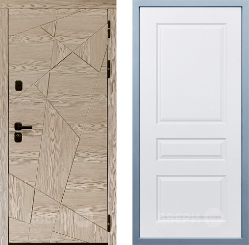 Входная металлическая Дверь Дива МД-97/1 Д-13 Белый в Лосино-Петровский