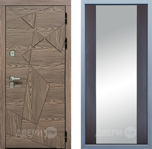 Входная металлическая Дверь Дива МД-97/2 Д-15 Зеркало Венге в Лосино-Петровский