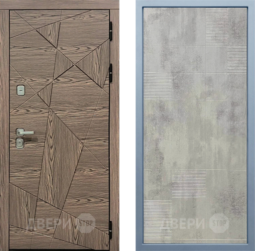 Входная металлическая Дверь Дива МД-97/2 Д-4 Бетон темный в Лосино-Петровский