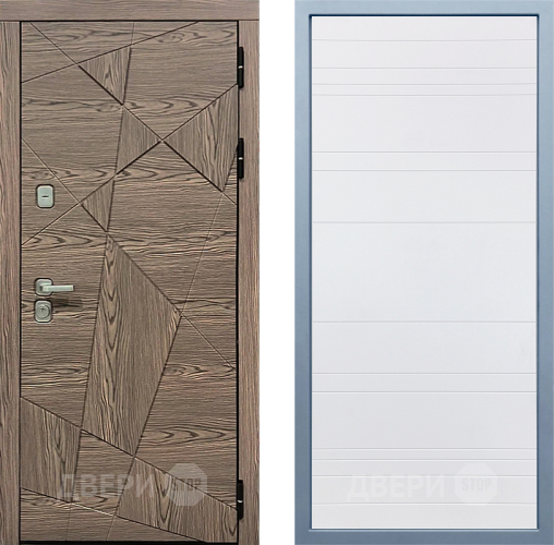 Входная металлическая Дверь Дива МД-97/2 Д-5 Белый в Лосино-Петровский