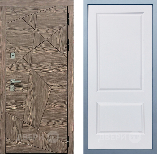 Входная металлическая Дверь Дива МД-97/2 Д-7 Белый в Лосино-Петровский