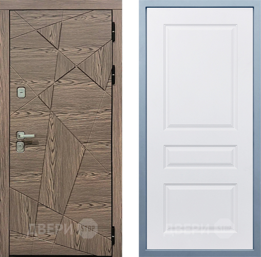 Входная металлическая Дверь Дива МД-97/2 Д-13 Белый в Лосино-Петровский