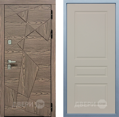 Входная металлическая Дверь Дива МД-97/2 Д-13 Шампань в Лосино-Петровский