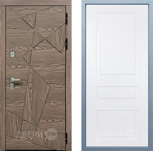 Входная металлическая Дверь Дива МД-97/2 Н-13 Белый в Лосино-Петровский