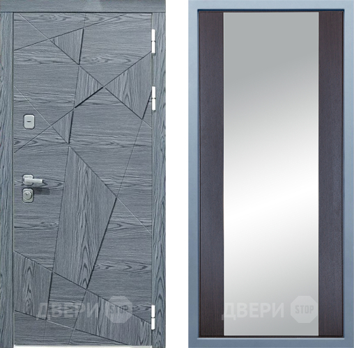 Входная металлическая Дверь Дива МД-97/3 Д-15 Зеркало Венге в Лосино-Петровский