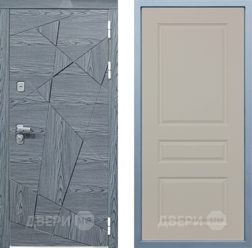 Входная металлическая Дверь Дива МД-97/3 Д-13 Шампань в Лосино-Петровский