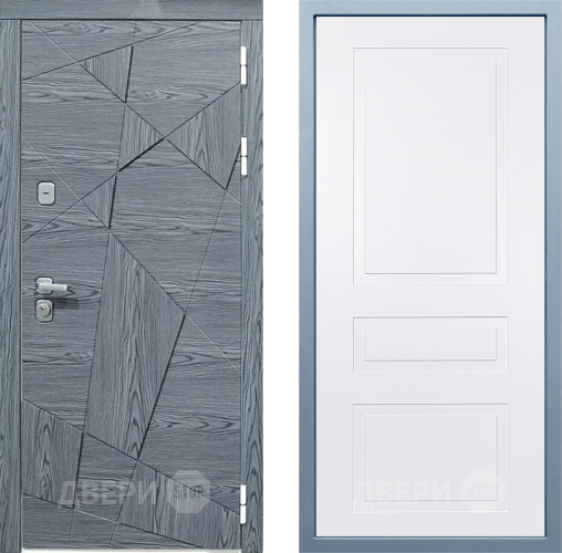 Входная металлическая Дверь Дива МД-97/3 Н-13 Белый в Лосино-Петровский